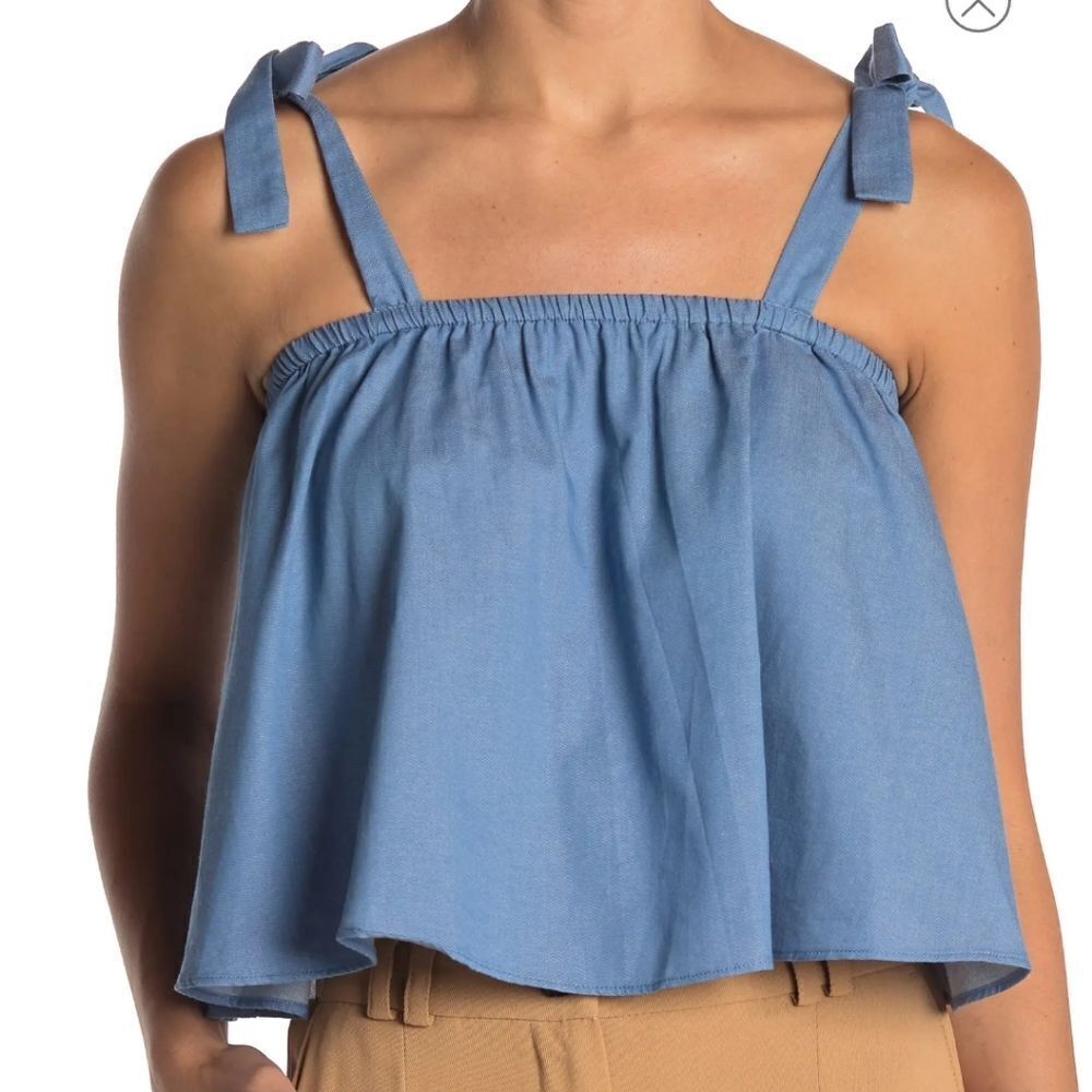 BCBGENERATION Chambray Tank Top